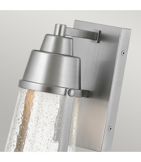 Hinkley Miles Outdoor Wall Lantern Painted Satin Nickel IP44-2