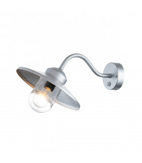 Klampenborg Outdoor Dome Wall Lamp Silver IP44-1
