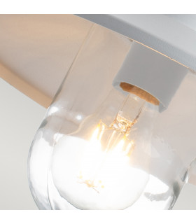 Klampenborg Outdoor Dome Wall Lamp White IP44-2