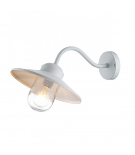 Klampenborg Outdoor Dome Wall Lamp White IP44-1