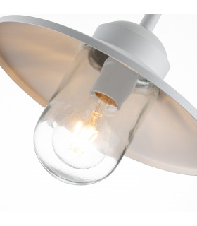 Klampenborg Outdoor Dome Wall Lamp White IP44-2