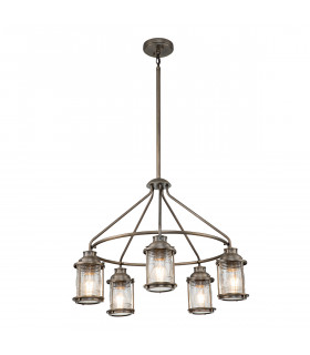 Kichler Ashland Bay Outdoor Pendant Ceiling Light Burnished Bronze IP44-1