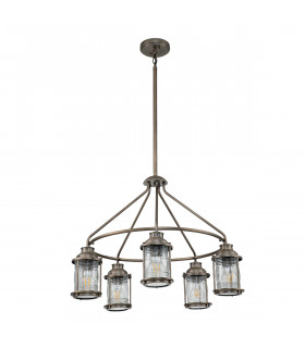 Kichler Ashland Bay Outdoor Pendant Ceiling Light Burnished Bronze IP44-2