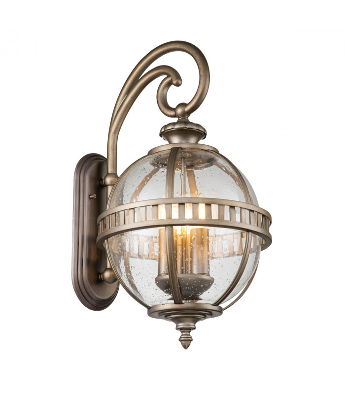 Kichler Halleron Outdoor Wall Lantern Burnished Bronze IP44-1