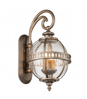 Kichler Halleron Outdoor Wall Lantern Burnished Bronze IP44-1