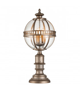 Kichler Halleron Outdoor Pedestal Light Burnished Bronze IP44-1
