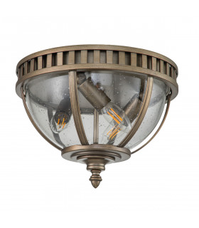 Kichler Halleron Outdoor Decorative Flush Burnished Bronze IP44-2
