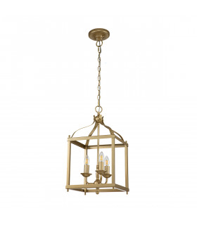 Kichler Larkin Lanterns Pendant Ceiling Light Painted Natural Brass-2
