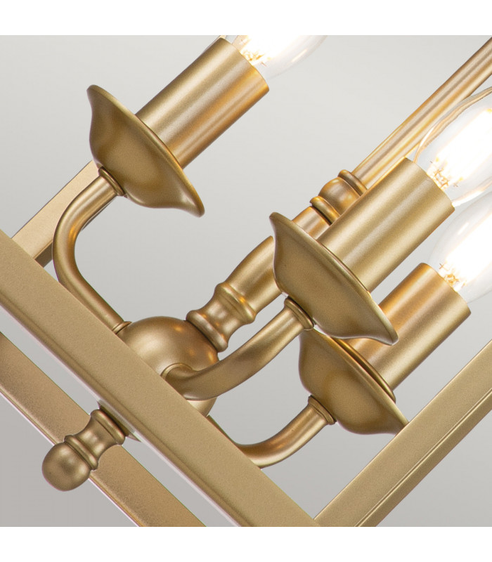 Kichler Larkin Lanterns Pendant Ceiling Light Painted Natural Brass-4