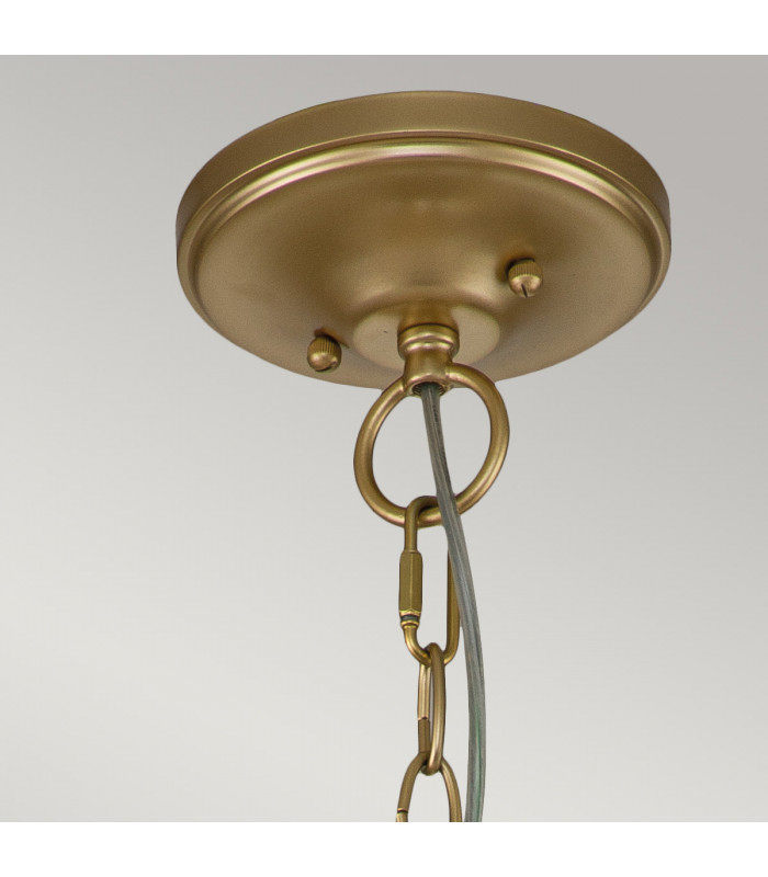 Kichler Larkin Lanterns Pendant Ceiling Light Painted Natural Brass-5