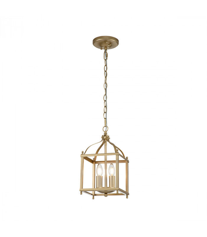 Kichler Larkin Lanterns Pendant Ceiling Light Painted Natural Brass-1