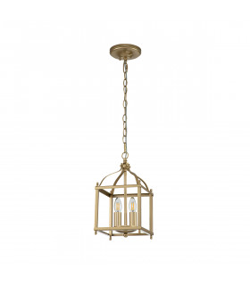 Kichler Larkin Lanterns Pendant Ceiling Light Painted Natural Brass-2