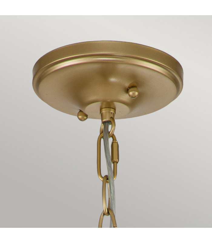 Kichler Larkin Lanterns Pendant Ceiling Light Painted Natural Brass-5