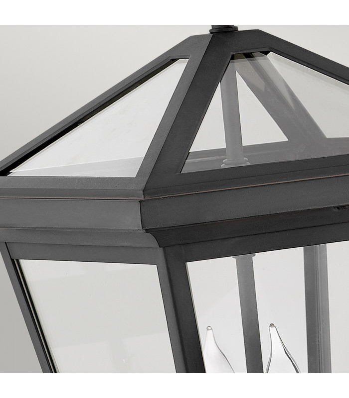 Hinkley Alford Place Outdoor Wall Lantern Museum Black IP44-3