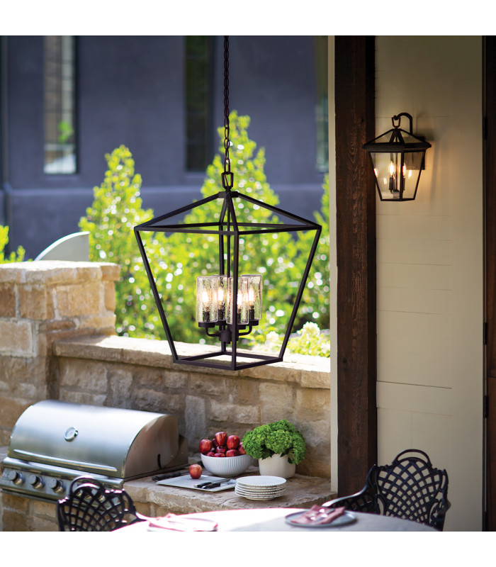 Hinkley Alford Place Outdoor Wall Lantern Museum Black IP44-6