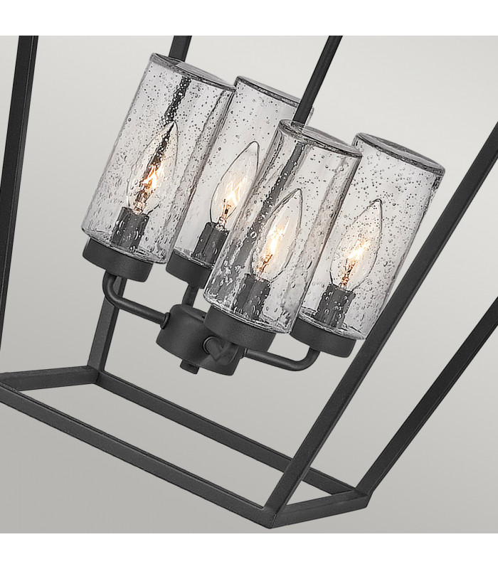 Hinkley Alford Place Outdoor Pendant Ceiling Light Museum Black IP44-4