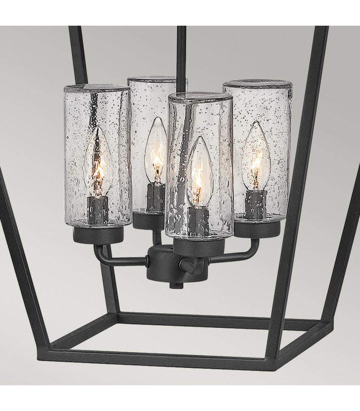 Hinkley Alford Place Outdoor Pendant Ceiling Light Museum Black IP44-5