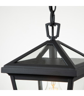 Hinkley Alford Place Outdoor Pendant Ceiling Light Museum Black IP44-2