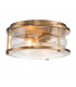 Kichler Ashland Bay Bathroom Ceiling Light Natural Brass IP44-1