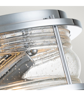 Kichler Ashland Bay Bathroom Ceiling Light Polished Chrome IP44-2