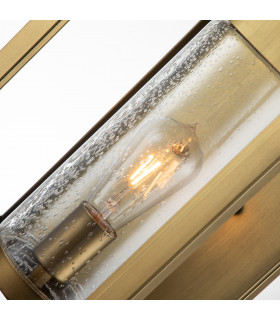 Hinkley Atwater Outdoor Wall Lantern Painted Distressed Brass IP44-2