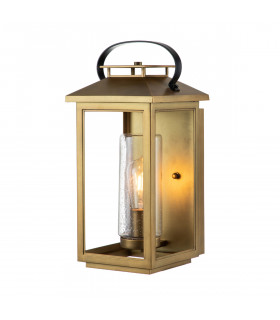 Hinkley Atwater Outdoor Wall Lantern Painted Distressed Brass IP44-1