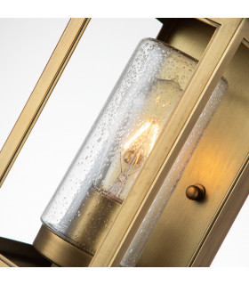 Hinkley Atwater Outdoor Wall Lantern Painted Distressed Brass IP44-2