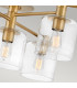 Hinkley Axel Multi Arm Semi Flush Ceiling Lamp Heritage Brass-3