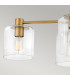 Hinkley Axel Multi Arm Semi Flush Ceiling Lamp Heritage Brass-4