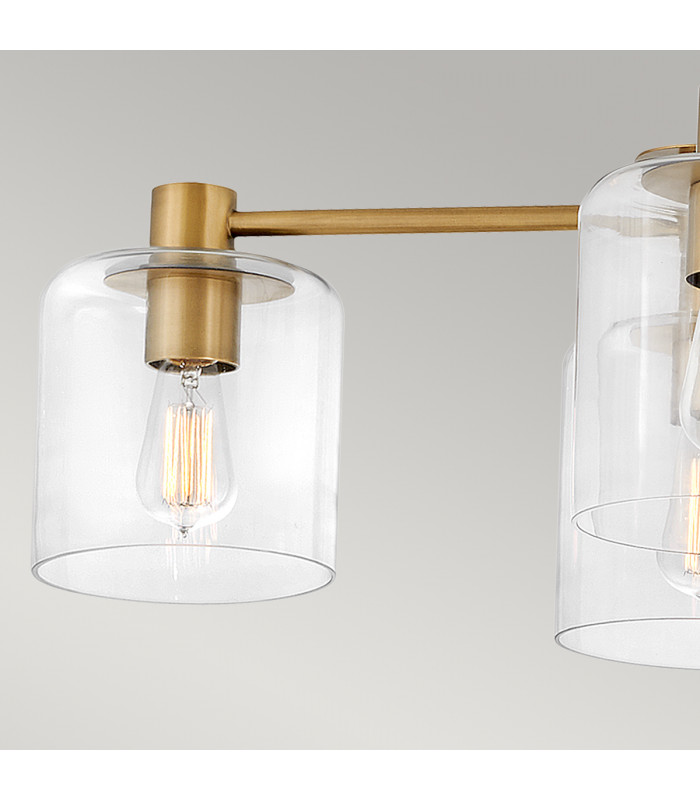 Hinkley Axel Multi Arm Semi Flush Ceiling Lamp Heritage Brass-4