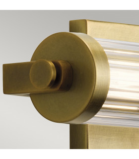 Kichler Azores Bathroom Wall Lamp Natural Brass IP44-2