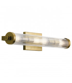 Kichler Azores Bathroom Wall Lamp Natural Brass IP44-1