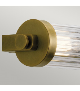 Kichler Azores Bathroom Wall Lamp Natural Brass IP44-2