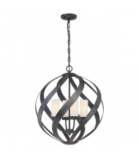 Quoizel Blacksmith Spherical Pendant Ceiling Light Old Black IP44-1
