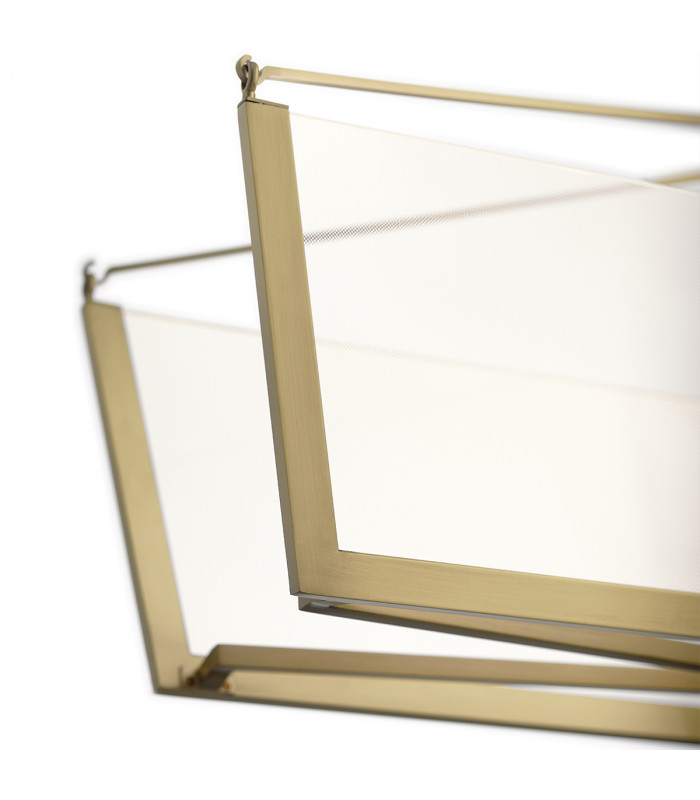 Kichler Calters Integrated LED Bar Pendant Ceiling Light Champagne Gold 3000K-2