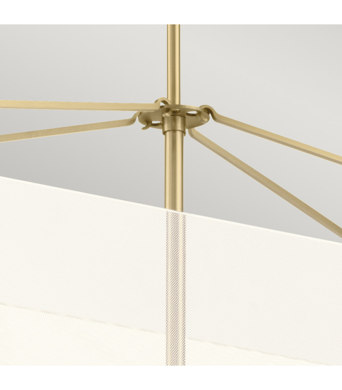 Kichler Calters Integrated LED Bar Pendant Ceiling Light Champagne Gold 3000K-4