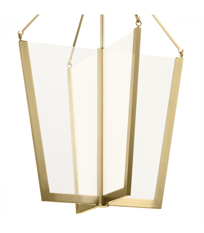 Kichler Calters Integrated LED Pendant Ceiling Light Champagne Gold 3000K-2