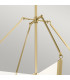 Kichler Calters Integrated LED Pendant Ceiling Light Champagne Gold 3000K-4