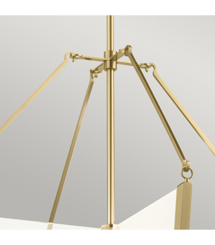 Kichler Calters Integrated LED Pendant Ceiling Light Champagne Gold 3000K-4