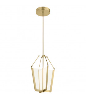 Kichler Calters Integrated LED Pendant Ceiling Light Champagne Gold 3000K-1