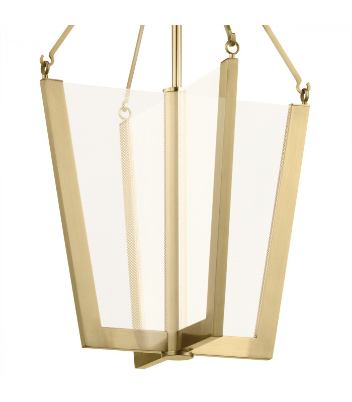 Kichler Calters Integrated LED Pendant Ceiling Light Champagne Gold 3000K-3