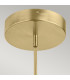 Kichler Calters Integrated LED Pendant Ceiling Light Champagne Gold 3000K-4