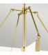 Kichler Calters Integrated LED Pendant Ceiling Light Champagne Gold 3000K-5