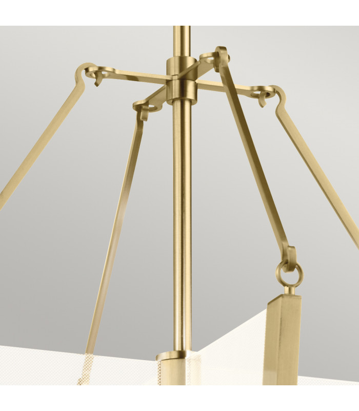Kichler Calters Integrated LED Pendant Ceiling Light Champagne Gold 3000K-5