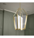 Kichler Calters Integrated LED Pendant Ceiling Light Champagne Gold 3000K-7