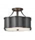 Hinkley Chance Cylindrical Ceiling Light Blackened Brass-1