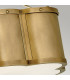 Hinkley Chance Cylindrical Ceiling Light Heritage Brass-3
