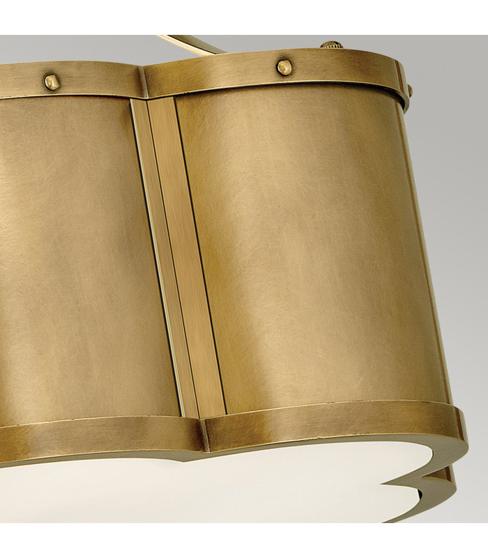 Hinkley Chance Cylindrical Ceiling Light Heritage Brass-3