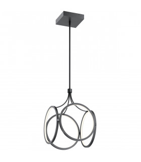 Kichler Ciri Integrated LED Pendant Ceiling Light Matte Black 3000K-1