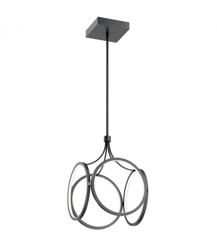 Kichler Ciri Integrated LED Pendant Ceiling Light Matte Black 3000K-1